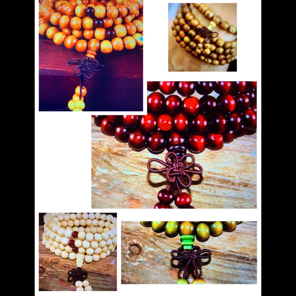 BUDDHA KNOTTED MALA PRAYER BEADS BRACELET